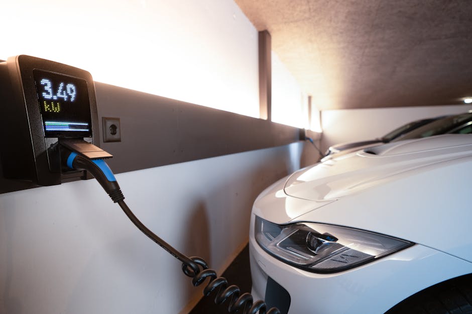 Travaux de electric car charging station