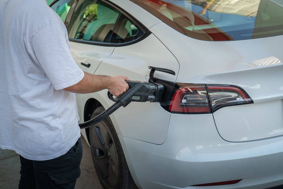 Travaux de electric car charging station