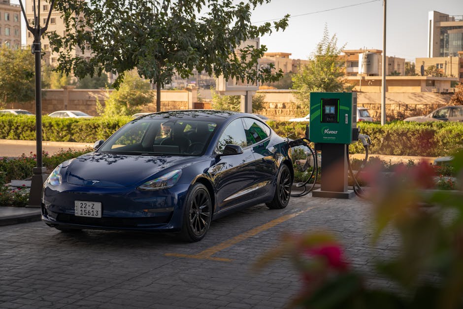 Travaux de electric car charging station